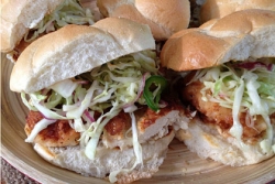 What's for Dinner: Fried Chicken Sandwiches with Slaw and Spicy Mayo